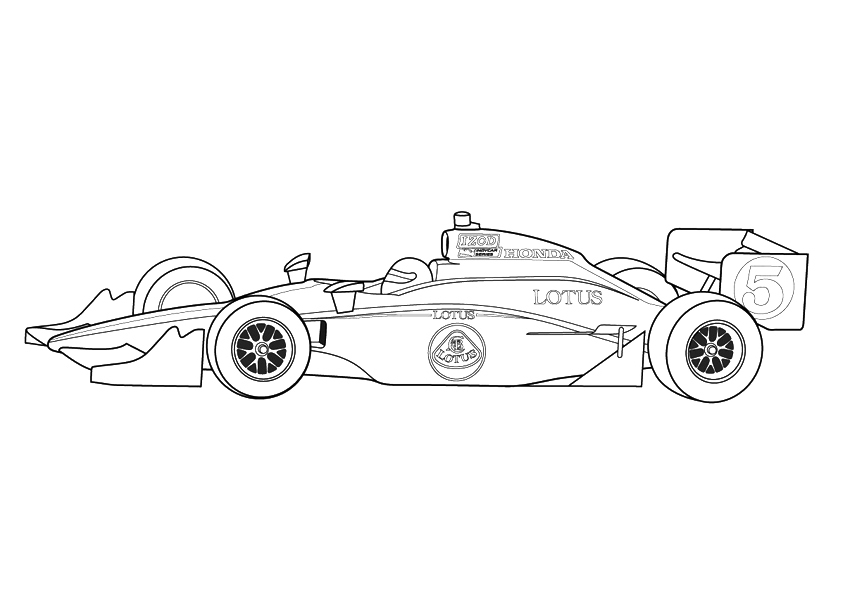 Free printable race car coloring pages for kids