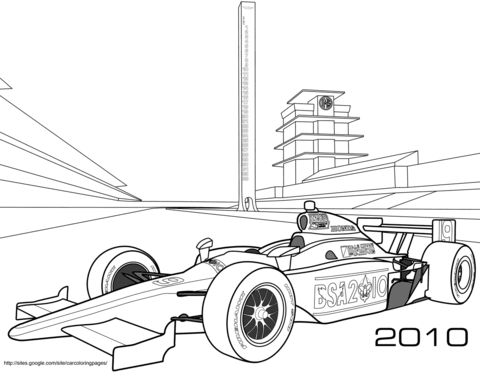 Indy race car coloring page free printable coloring pages