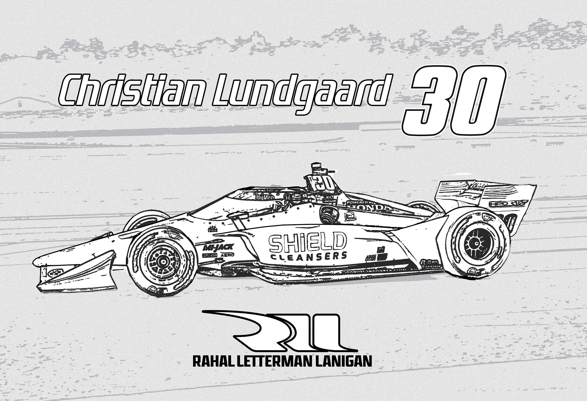 Indy 500 coloring pages