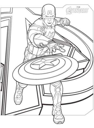 Updated avengers coloring pages