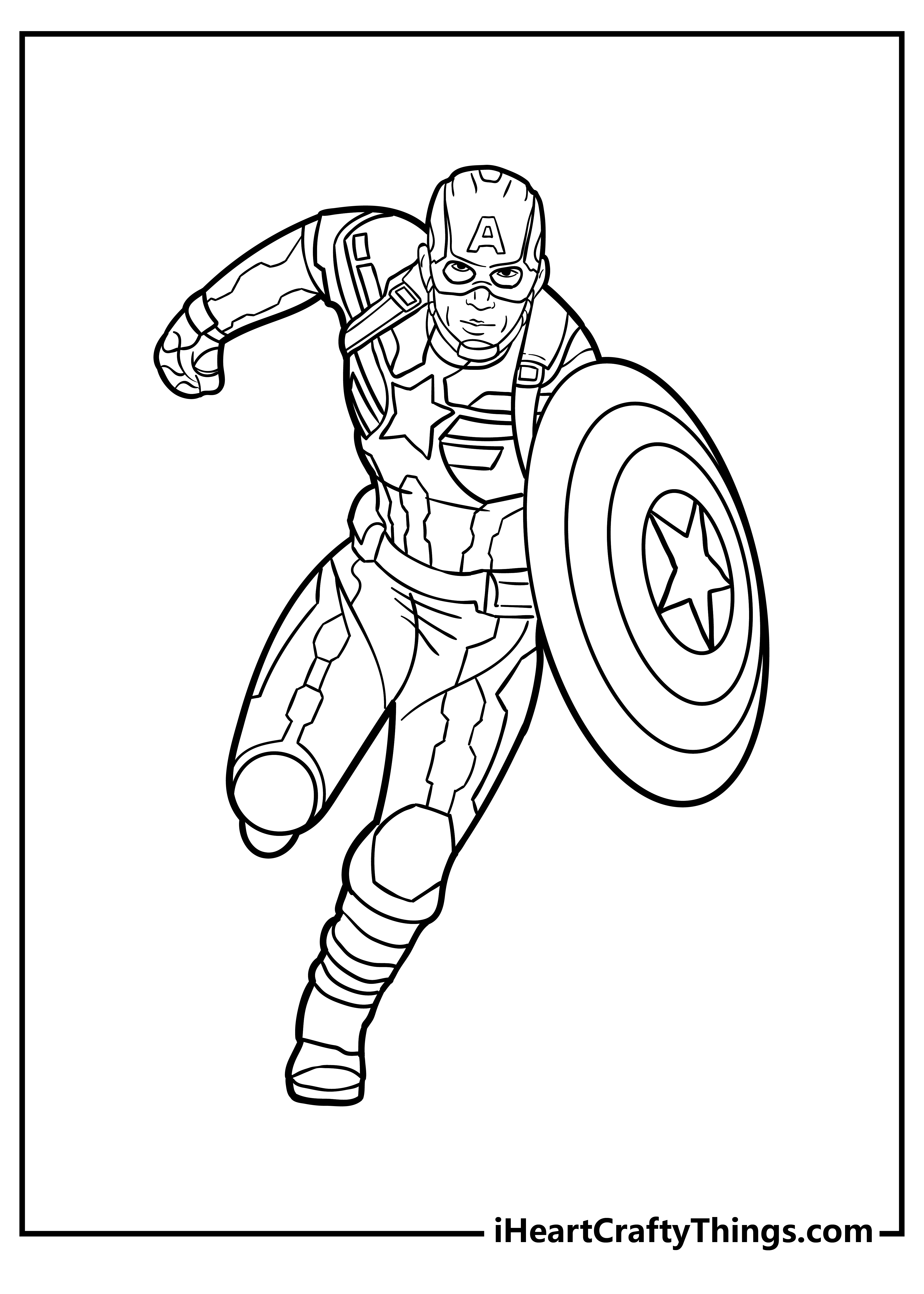 Captain america coloring pages free printables