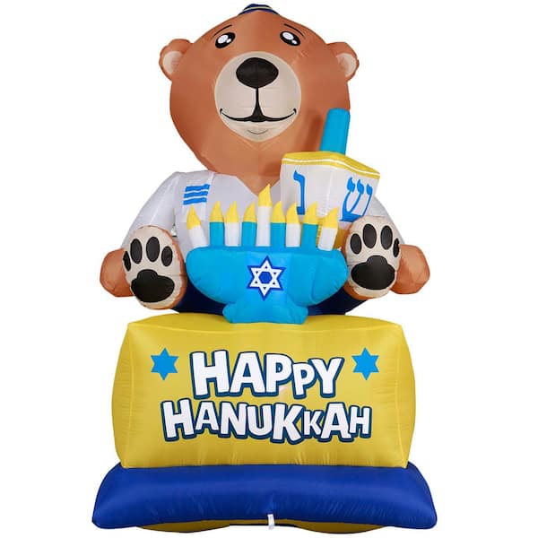 Gardenised giant hanukkah inflatable bear