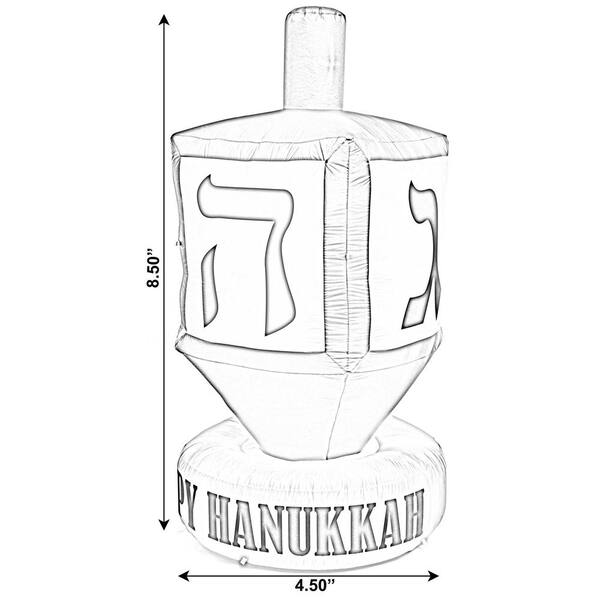 Gardenised giant hanukkah inflatable dreidel