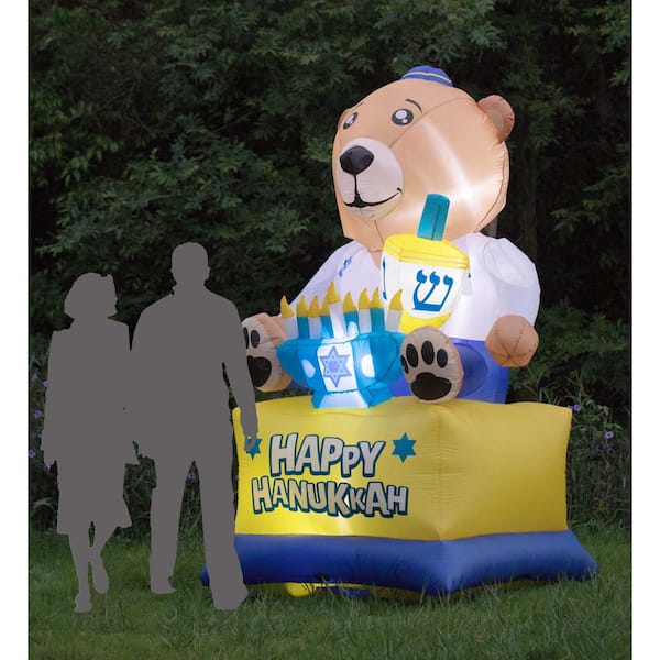 Gardenised giant hanukkah inflatable bear