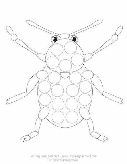 Bug do a dot printables