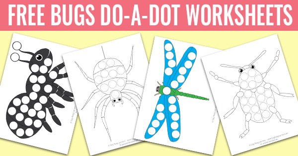 Bug do a dot printables