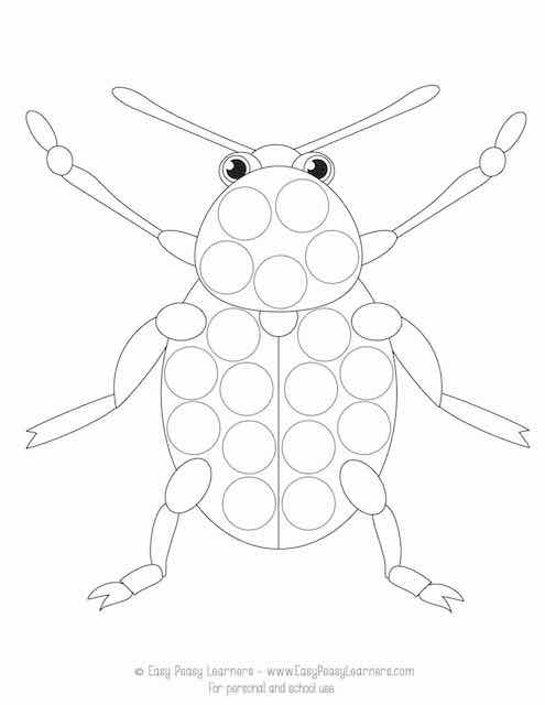 Bug do a dot printables