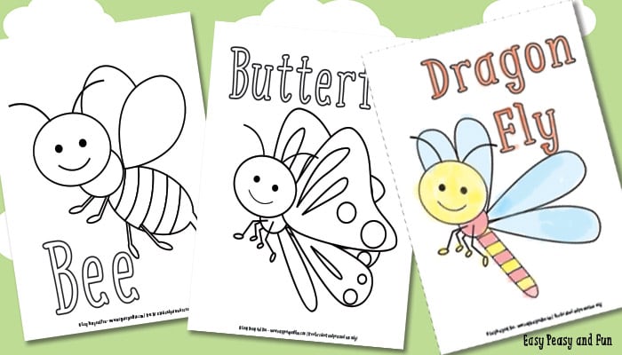 Little bugs coloring pages for kids