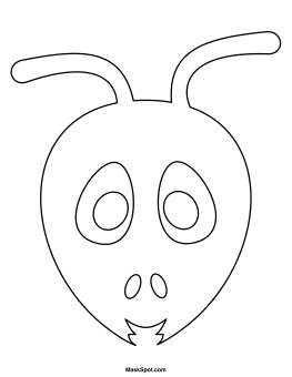 Printable ant mask