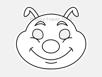 Caterpillar mask printable coloring