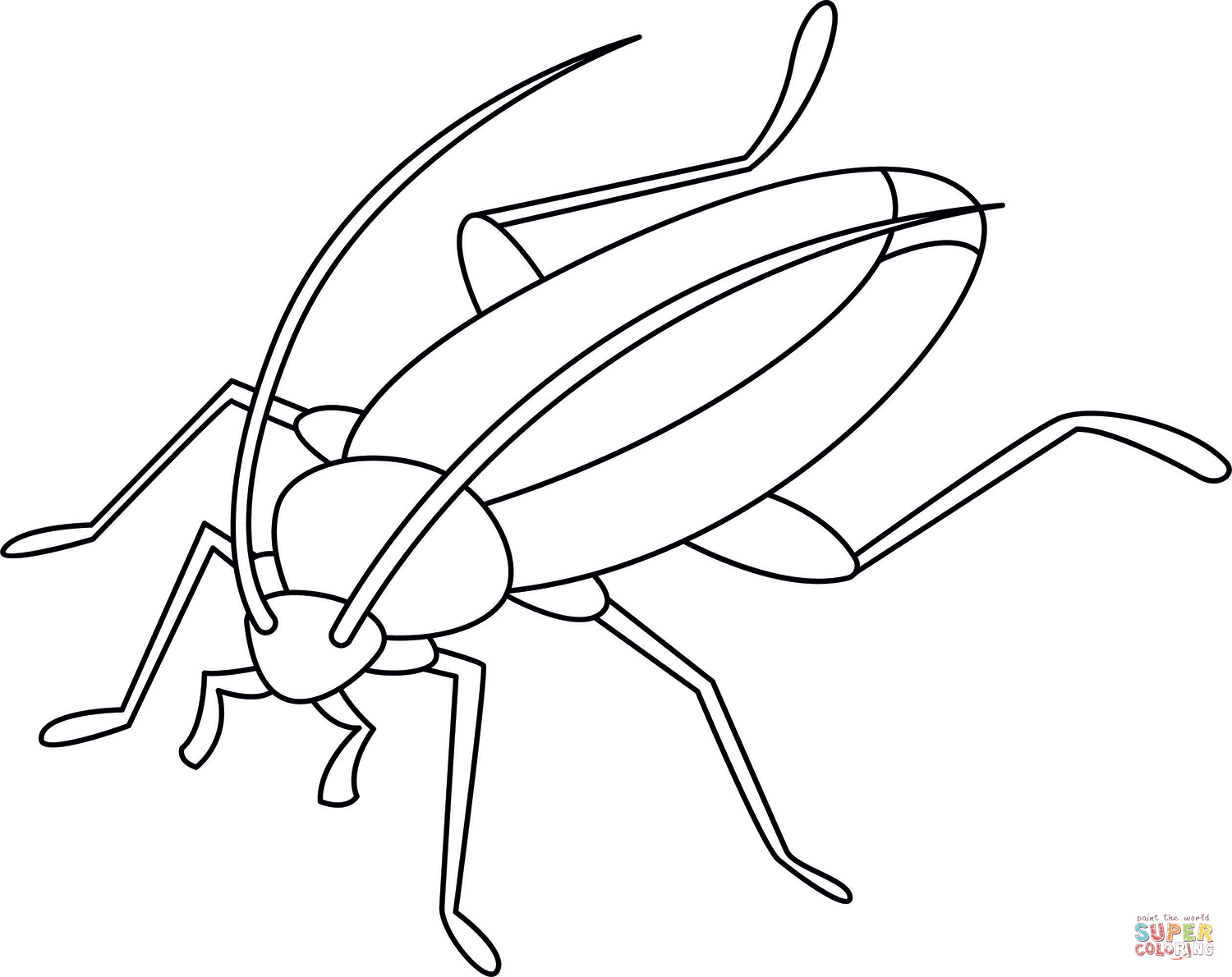 Dibujo de cucaracha para colorear dibujos para colorear imprimir gratis