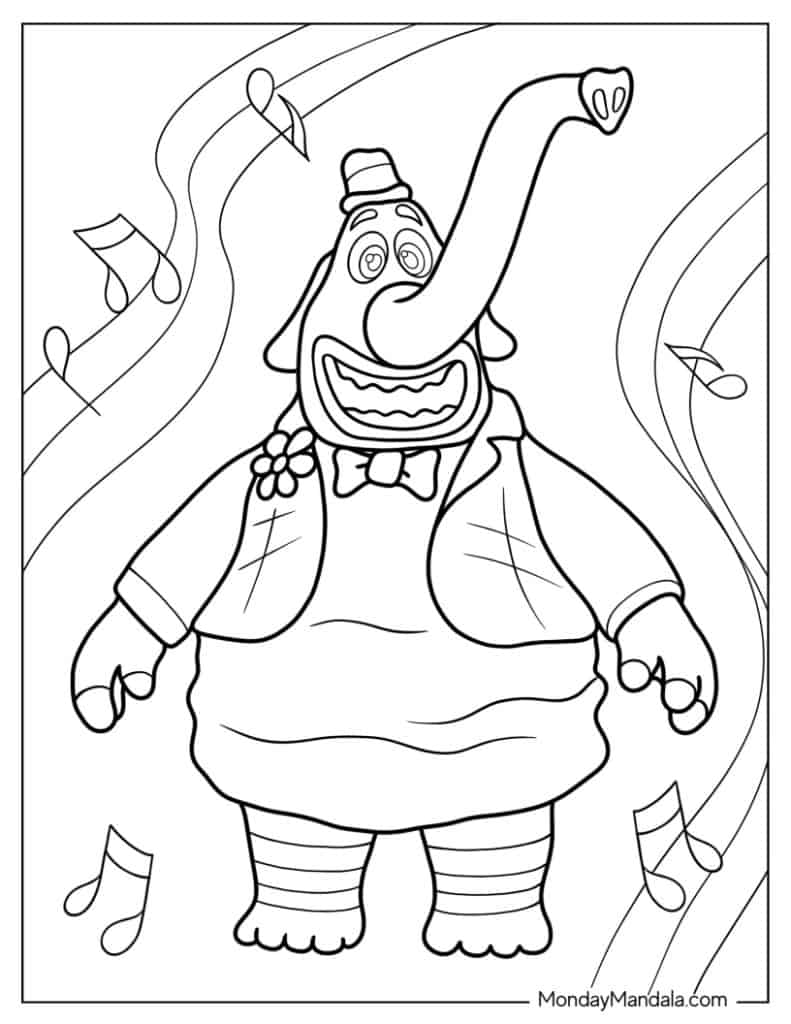 Inside out coloring pages free pdf printables