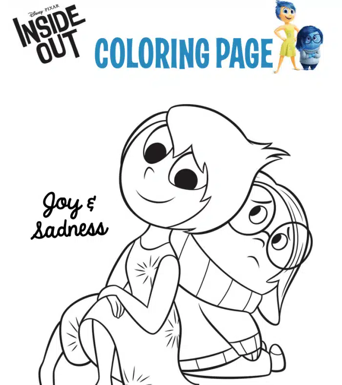 Free inside out coloring pages printables