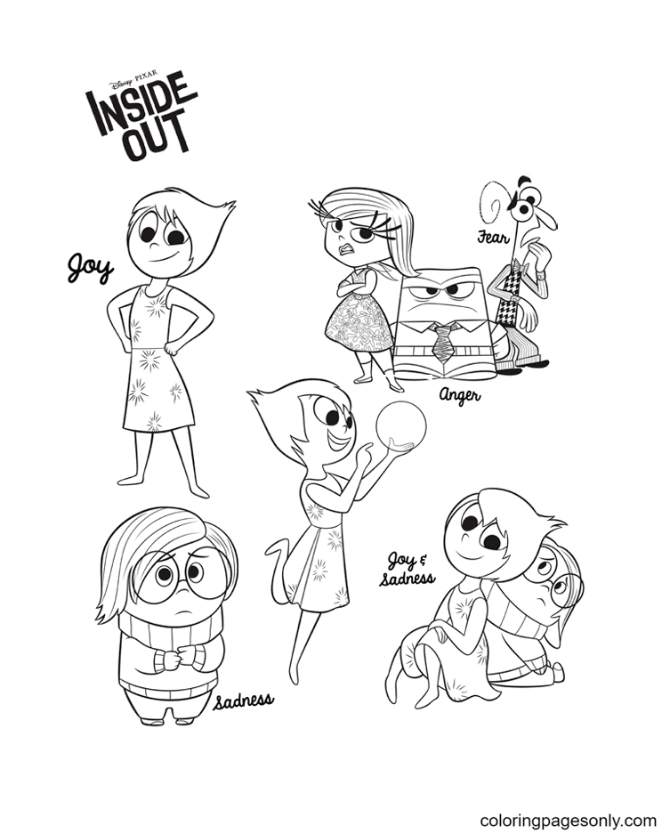 Inside out coloring pages printable for free download