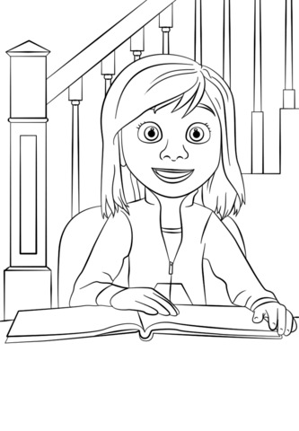 Inside out riley coloring page free printable coloring pages