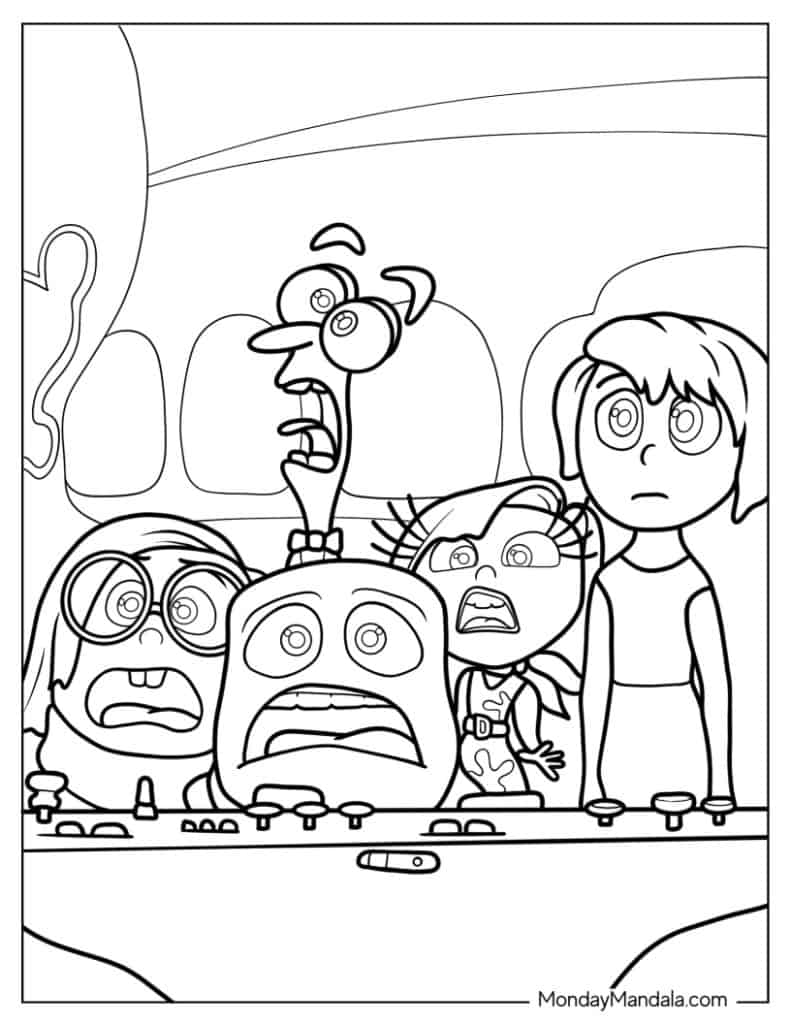 Inside out coloring pages free pdf printables