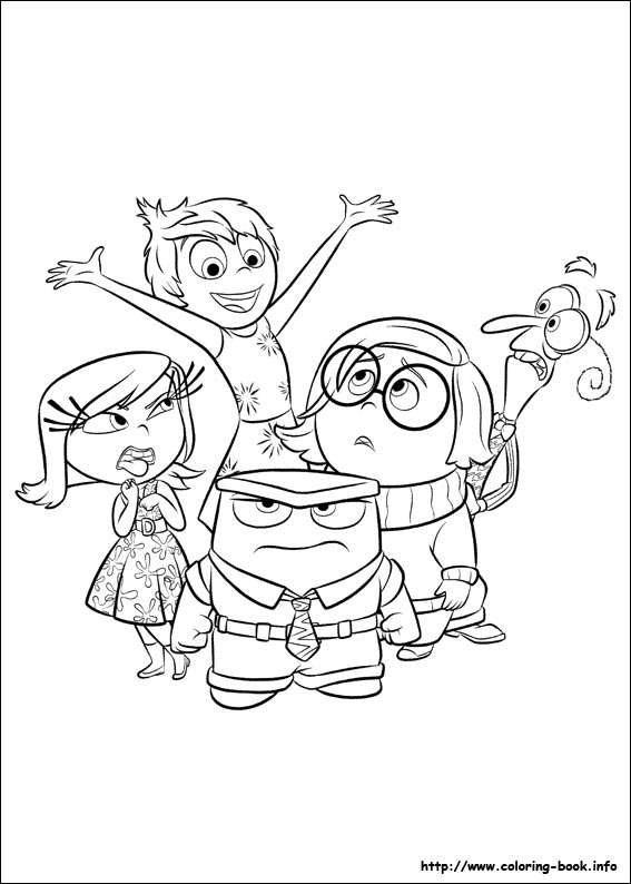 Inside out coloring picture