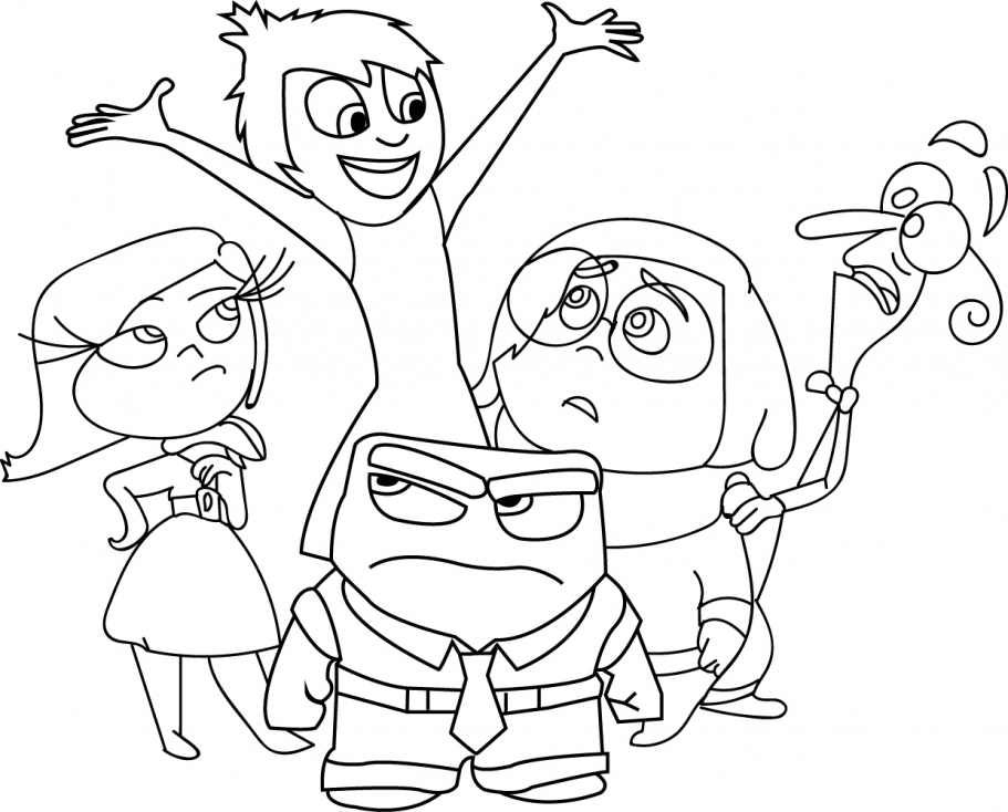 Inside out coloring pages