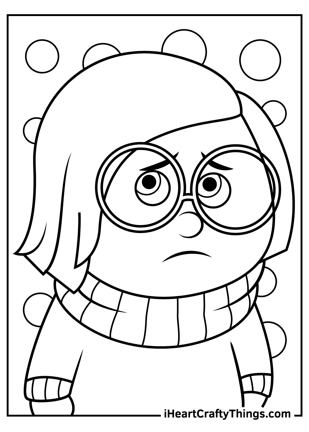 Inside out coloring pages free printables