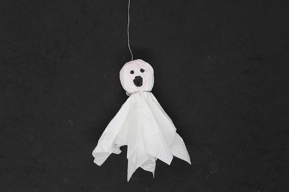 Â spooky origami ghost for kids diy halloween home decorations