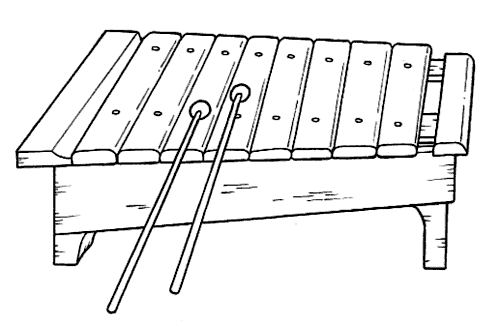 Instrumentos musicales para imprimir y colorear midisegniit