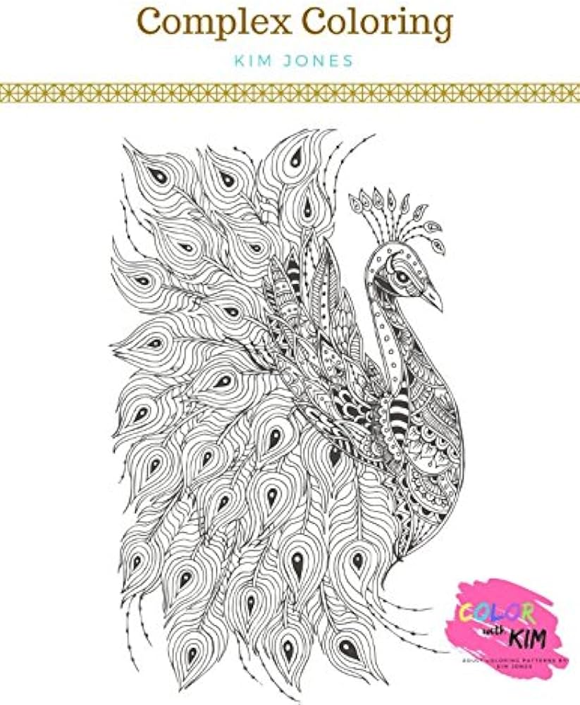 Plex coloring a stunning intricate coloring book for adults jones kim books