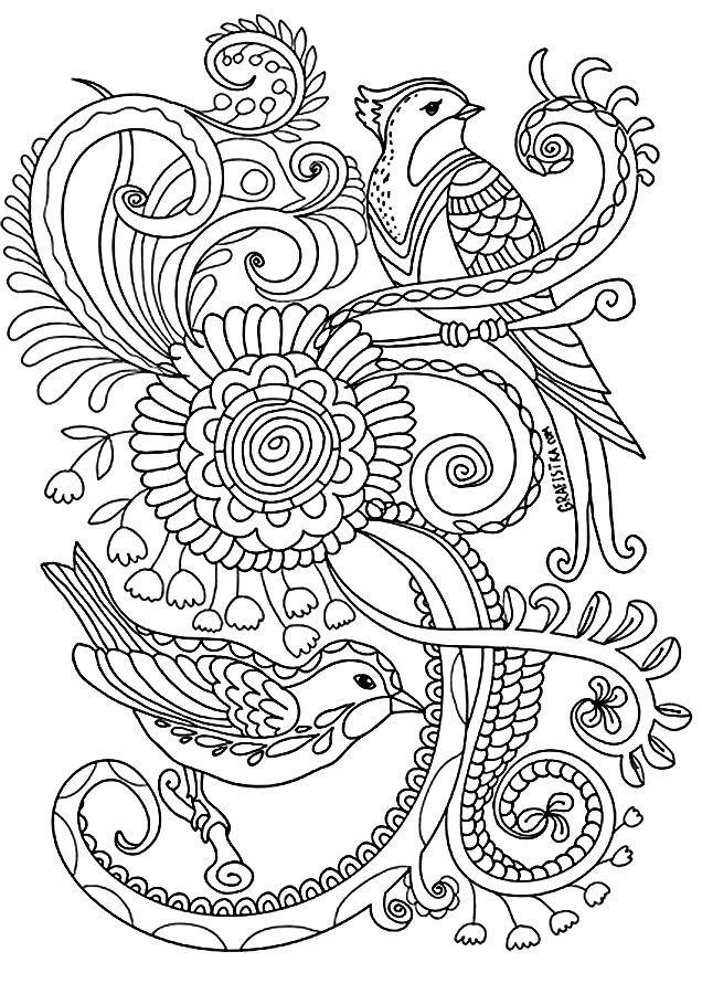 Printable intricate coloring pages pdf