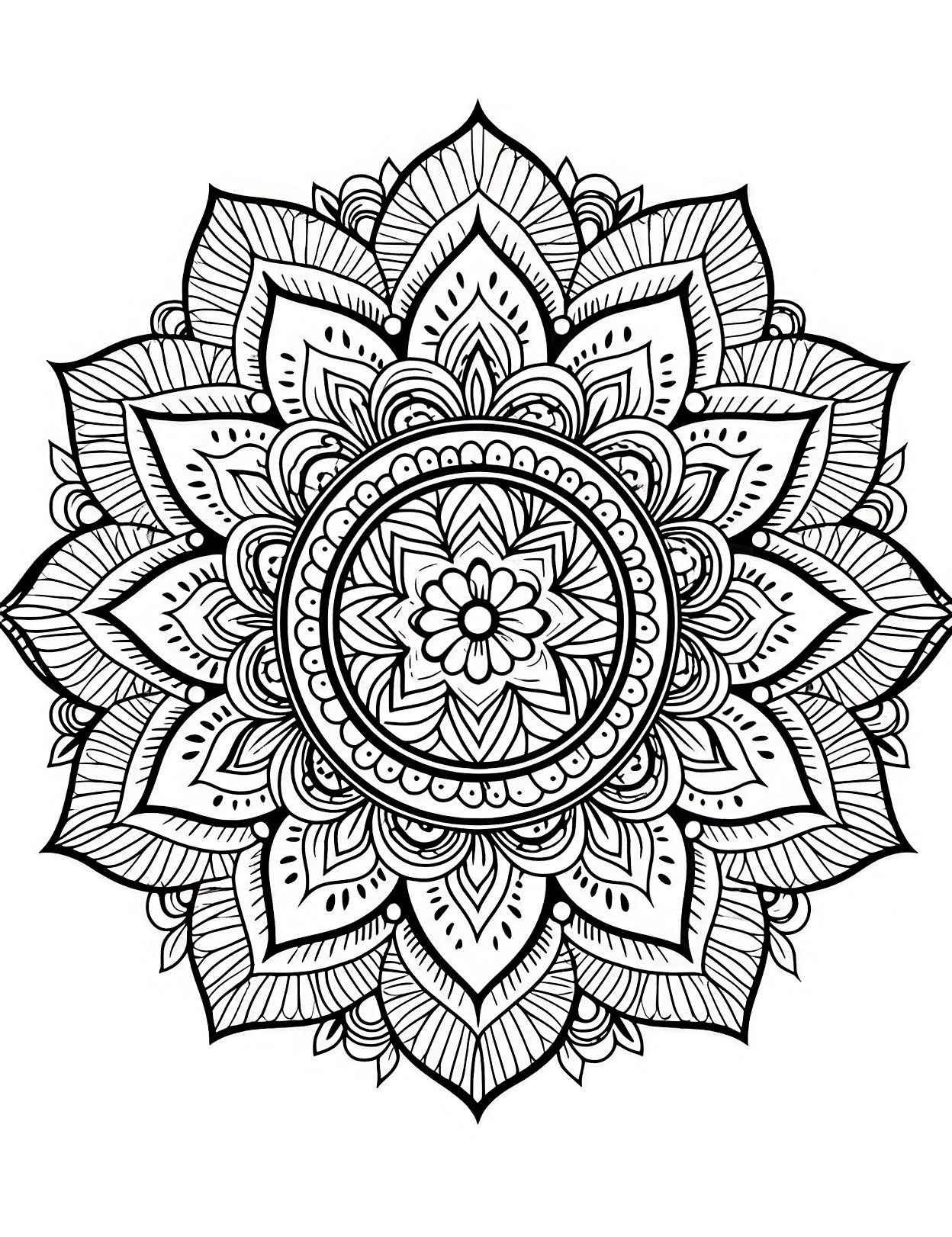 Mesmerizing mandala coloring pages for kids and adults