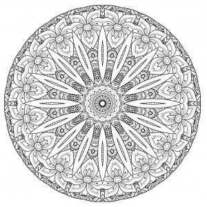Difficult mandalas for adults