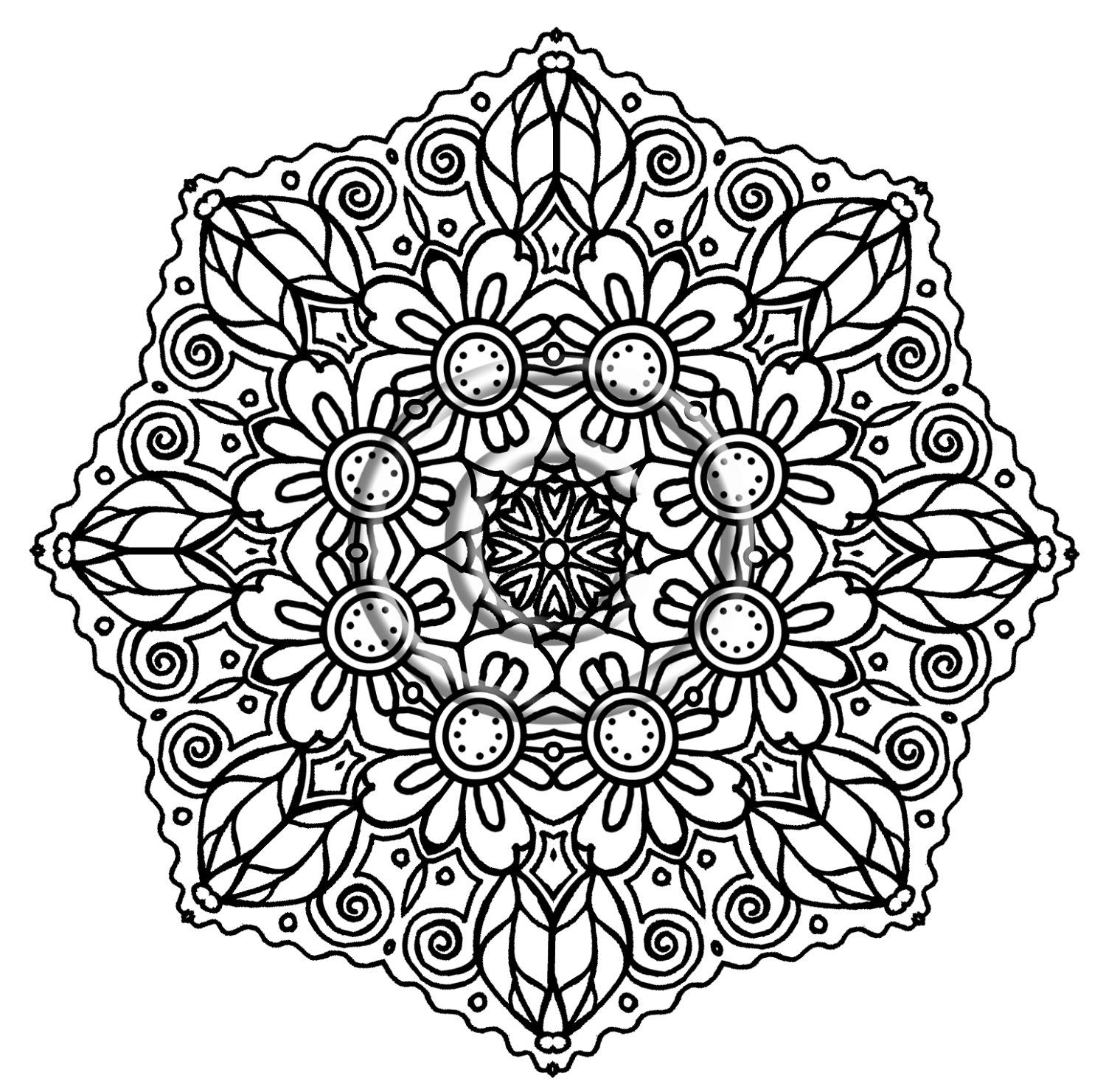 Intricate mandalas colouring pages abstract coloring pages flower coloring pages mandala coloring pages