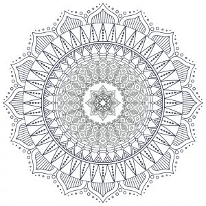 Difficult mandalas for adults