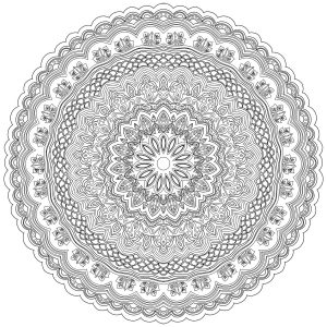 Difficult mandalas for adults