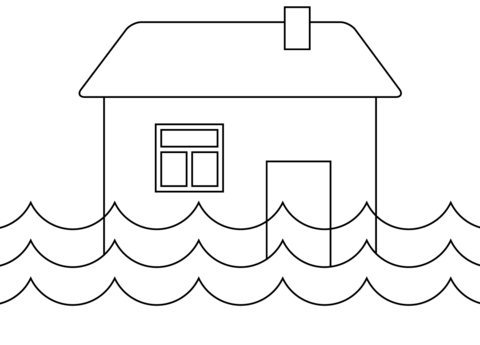 Dibujo de inundaciãn para colorear dibujos para colorear imprimir gratis