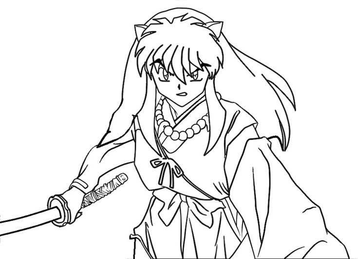 Inuyasha coloring pages printable cartoon coloring pages coloring pages printable coloring pages