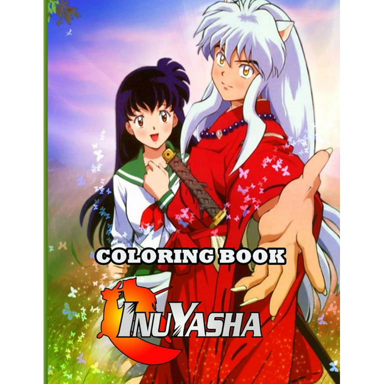 Inuyasha coloring book inuyasha coloring book anime lovers paperback