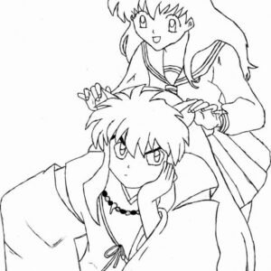 Inuyasha coloring pages printable for free download