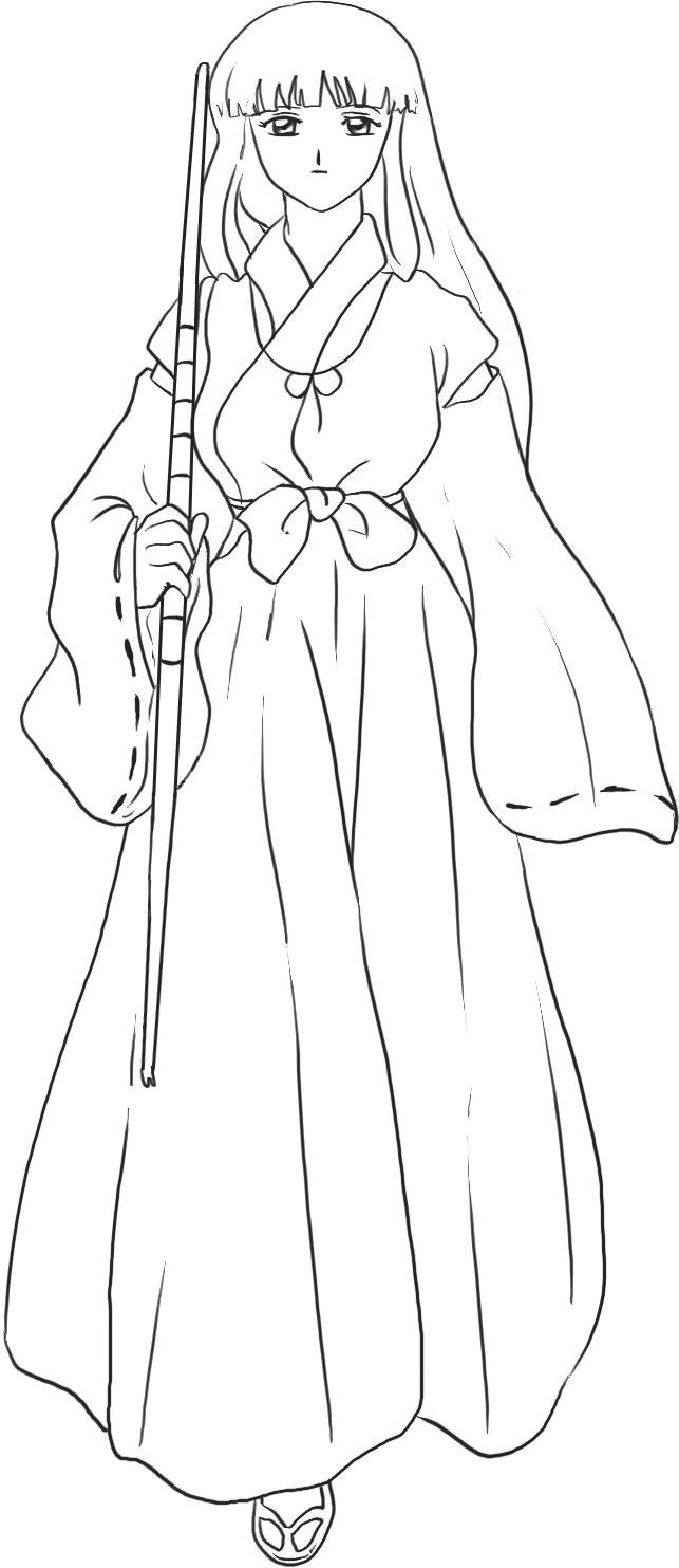 Free printable inuyasha coloring pages for kids