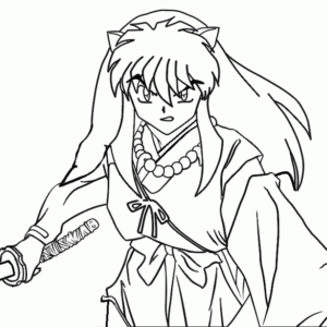 Inuyasha coloring pages printable for free download