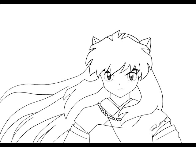 O dibujar a inuyasha how to draw inuyasha