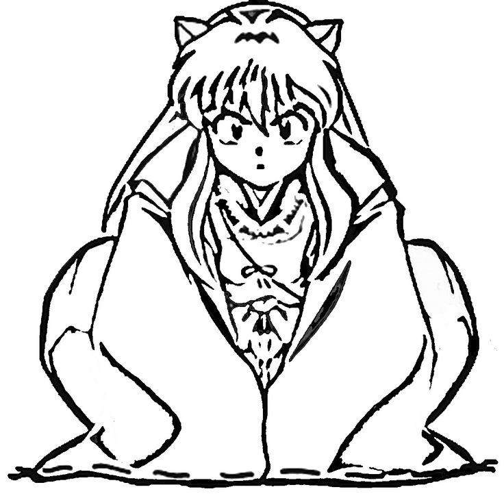 Inuyasha coloring pages coloring pages inuyasha anime