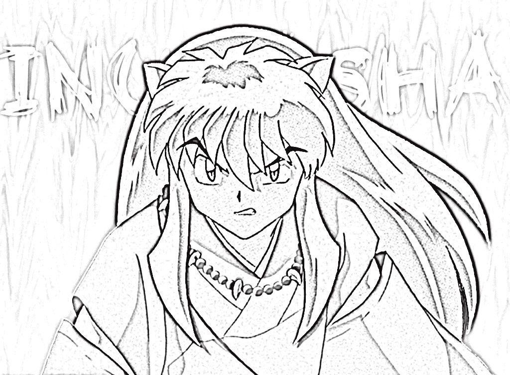 Awesome inuyasha free pictures to colors for kids for puter cartoon coloring pages coloring pages for kids horse coloring pages