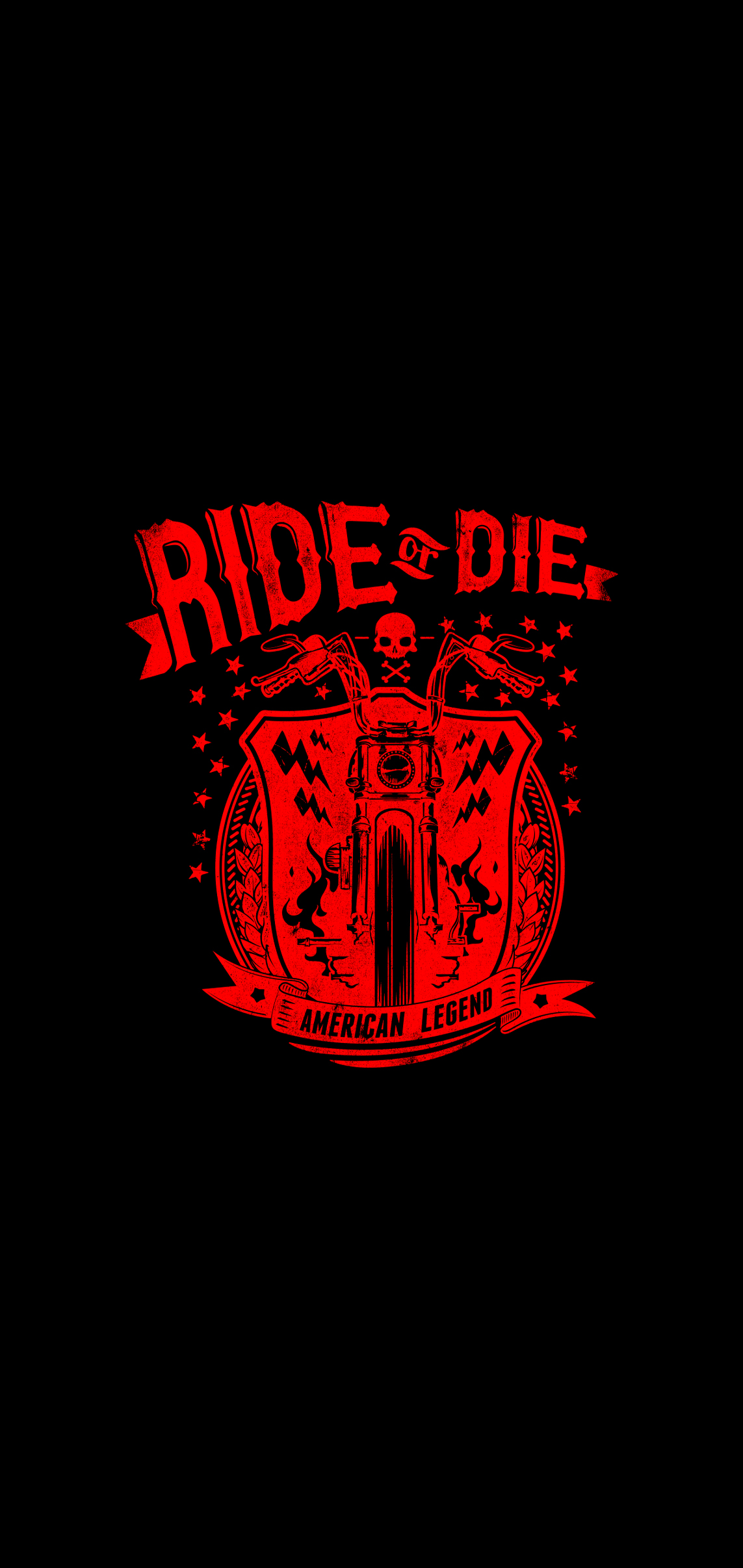 Ride or die black iphone wallpaper