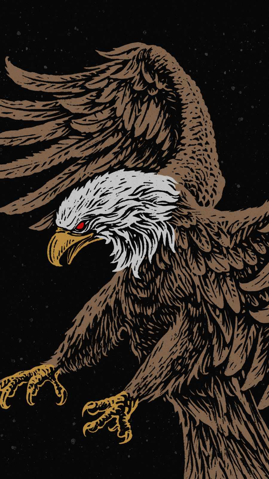 Golden eagle iphone wallpaper