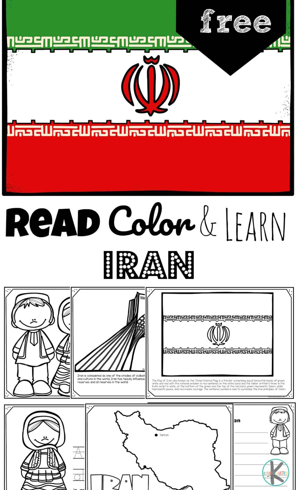 Free printable iran for kids coloring pages