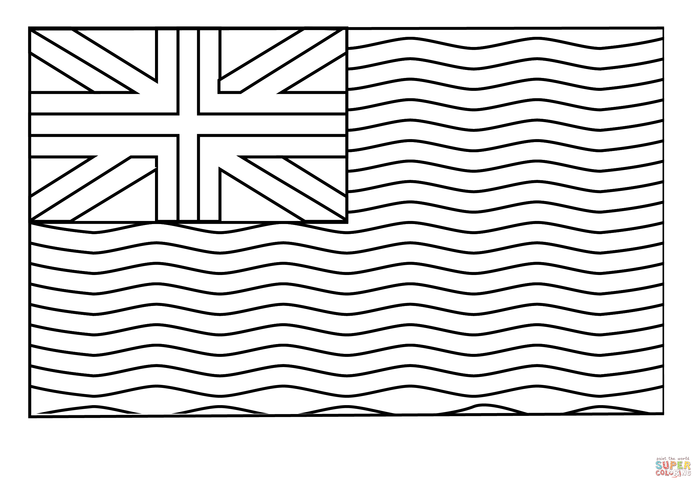 Flag of british indian ocean territory emoji coloring page free printable coloring pages