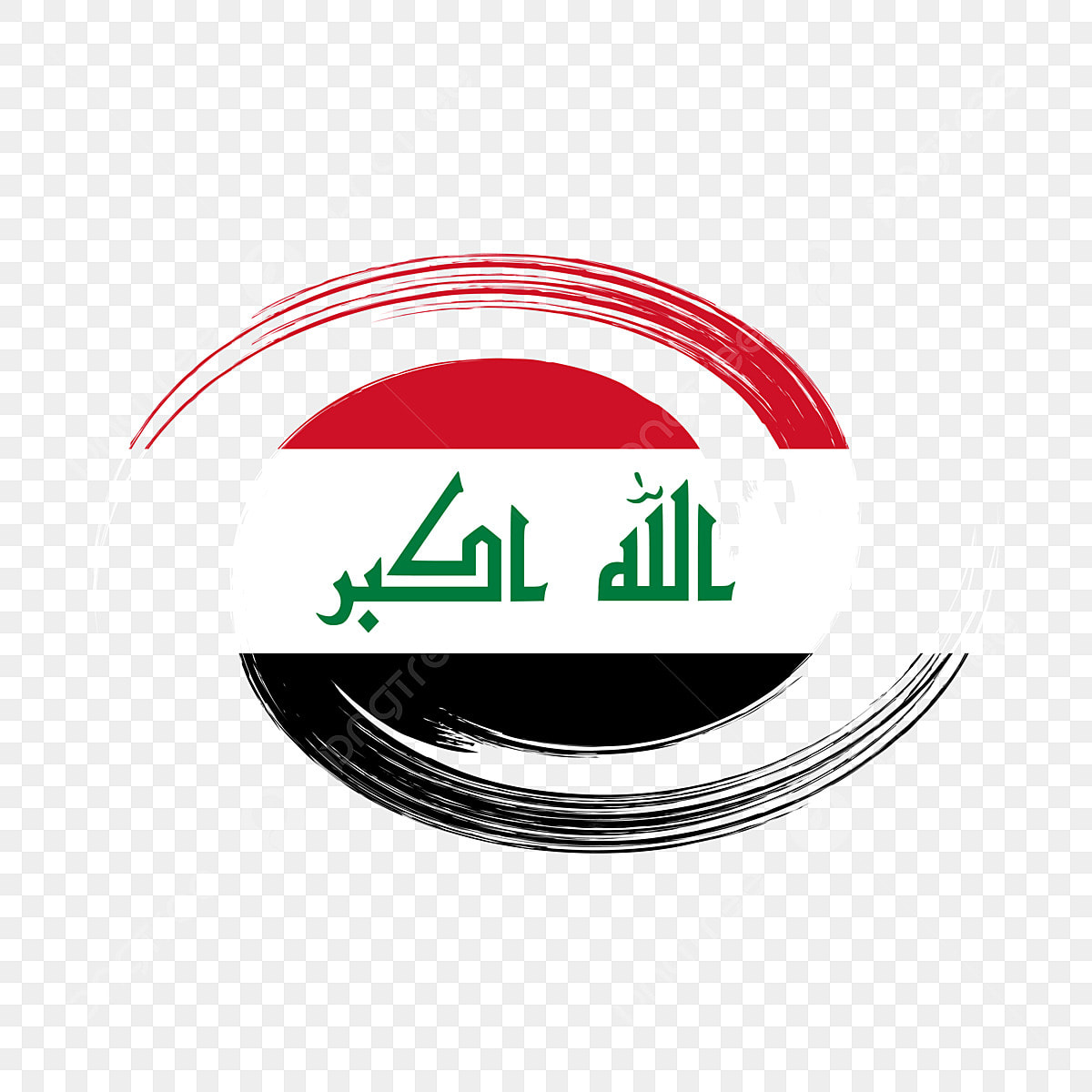 Iraq flag paint png vector psd and clipart with transparent background for free download