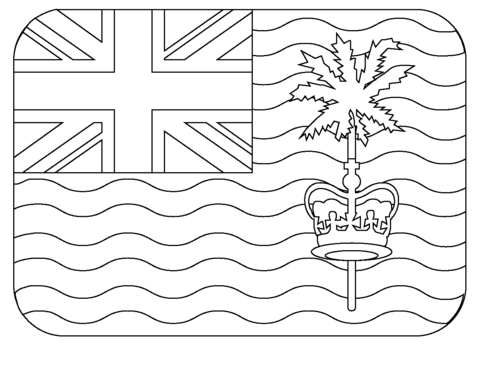 Flag of british indian ocean territory emoji coloring page free printable coloring pages