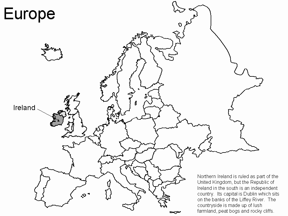 Europe coloring pages