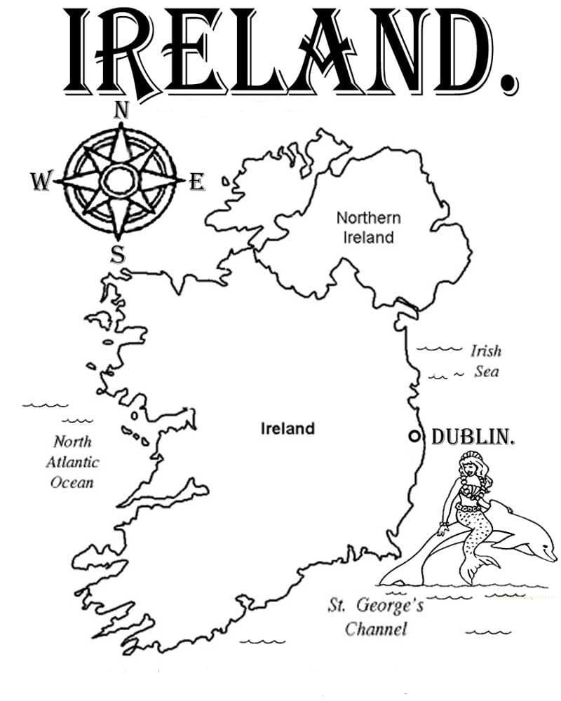 Ireland coloring pages printable for free download