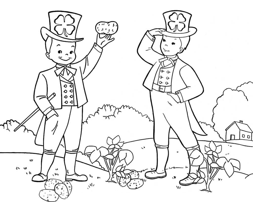 Irish coloring pages